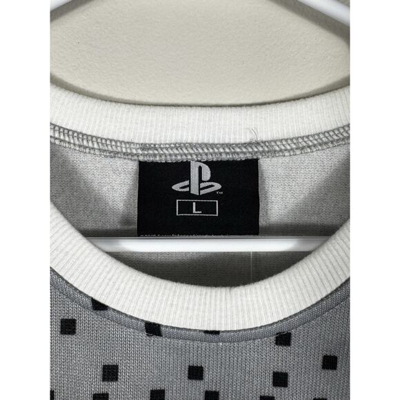 Rare 2019 PlayStation Christmas Ugly Holiday Sweater Mens Large Black Gray PS - Picture 3 of 8